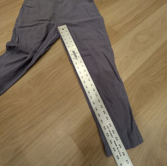 7551 By Szeki Blue Linen Jumpsuit Size S - Picture 3 of 7